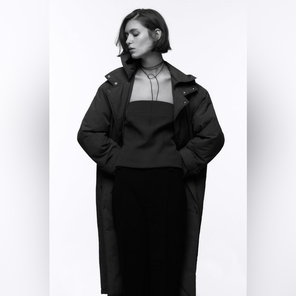 NWT Zara Oversized Quilted Jacket with Hood - Picture 12 of 16